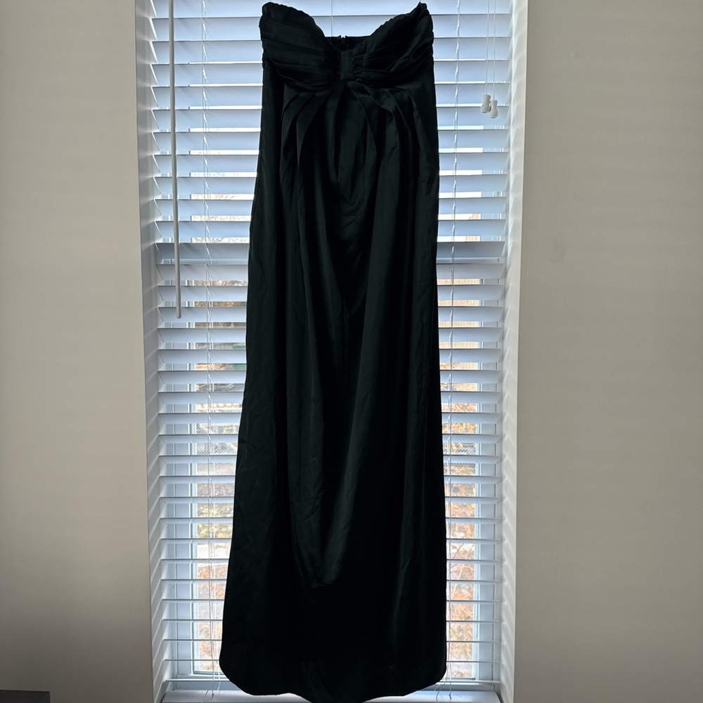 Emerald Green Strapless Gown